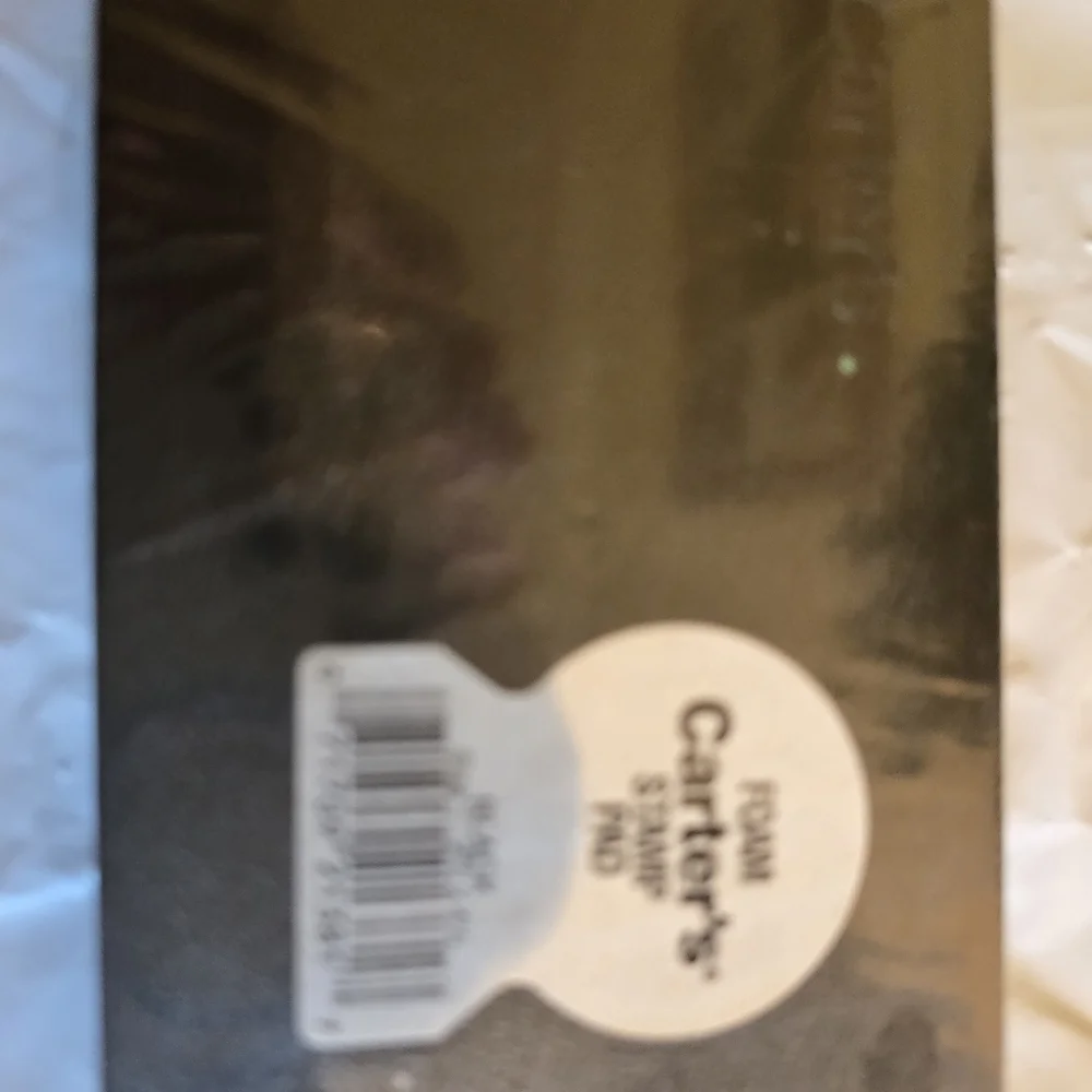 Carter's Black Foam Stamp Pad New